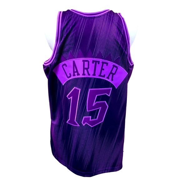 NWT NBA MITCHELL & NESS MONOCHROME SWINGMAN JERSEY RAPTORS 1998 VINCE CARTER XL - Picture 6 of 11